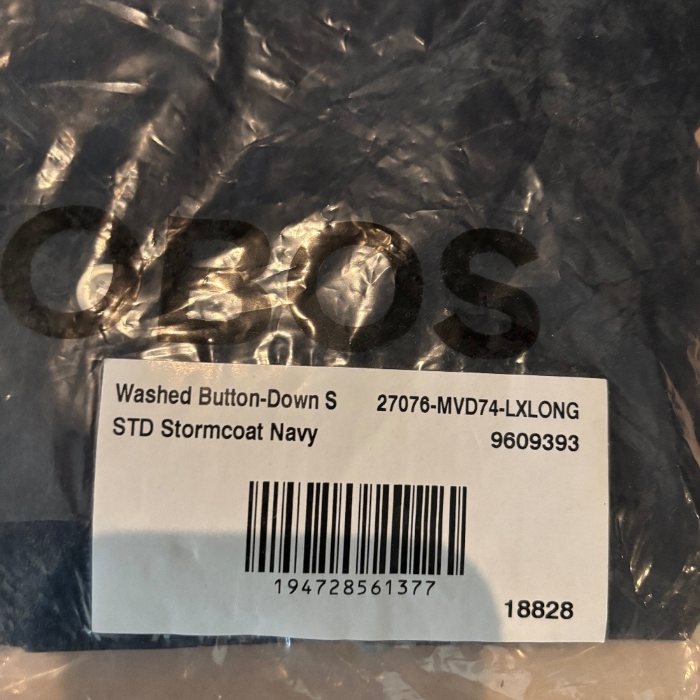 Men’s bonobos button down short sleeve stretch shirt large new navy